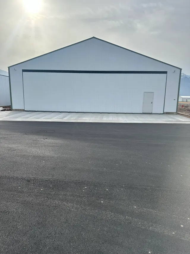 image of hangar white